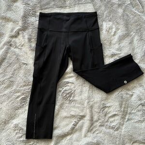 Lululemon Fast and Free High Rise Crop leggings